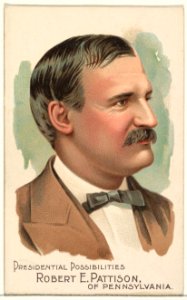 Robert E. Pattison of Pennsylvania, from the Presidential Possibilities series (N124) issued by Duke Sons & Co. to promote Honest Long Cut Tobacco MET DPB873735