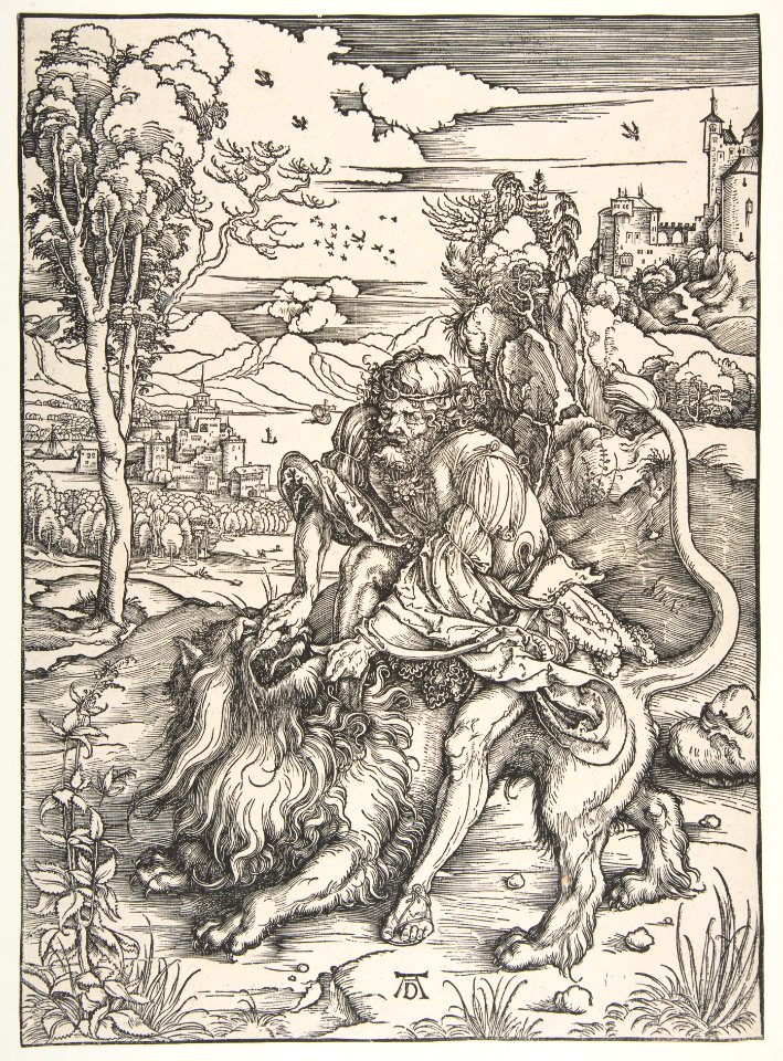 Samson Rending the Lion MET DP816585