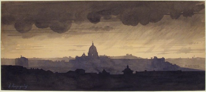 Saint Peter's Seen From the Pincio, Rome MET 1979.478