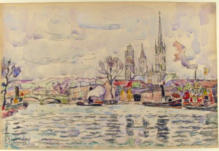 River scene- Rouen MET 64.124