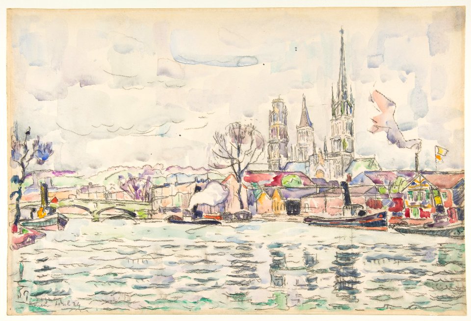 River scene- Rouen MET DP812195