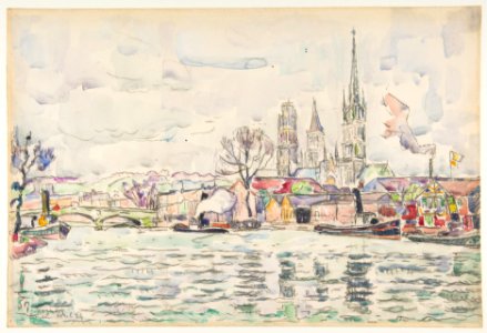 River scene- Rouen MET DP812195