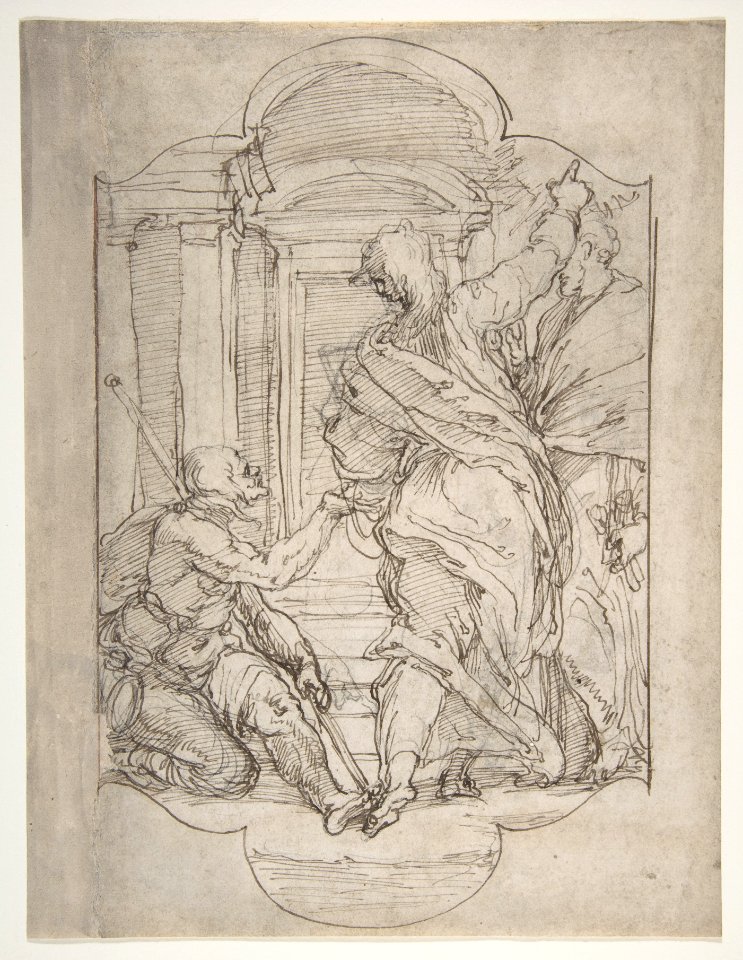 Saint Peter and Saint John Healing a Cripple at the Gate of the Temple MET DP811057