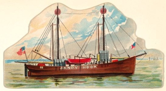 Sandy Hook, from the Lighthouses series (N119) issued by Duke Sons & Co. to promote Honest Long Cut Tobacco MET DPB873696
