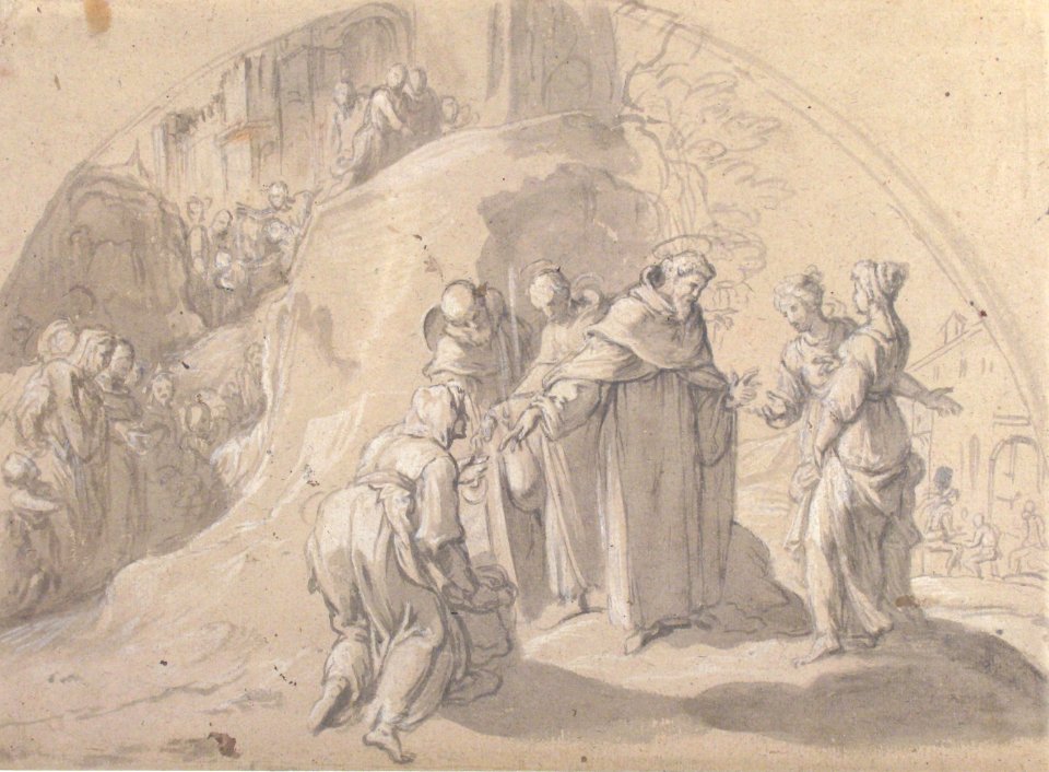 Saint Philip Benizi Converting Two Wicked Women at the City of Todi MET 64.48.1