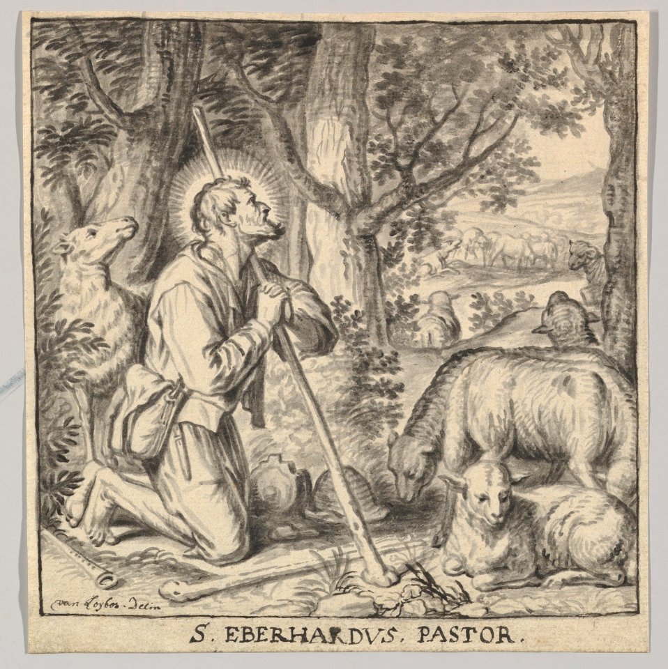 Saint Eberhard of Tüntenhausen as a Shepherd MET DP819610