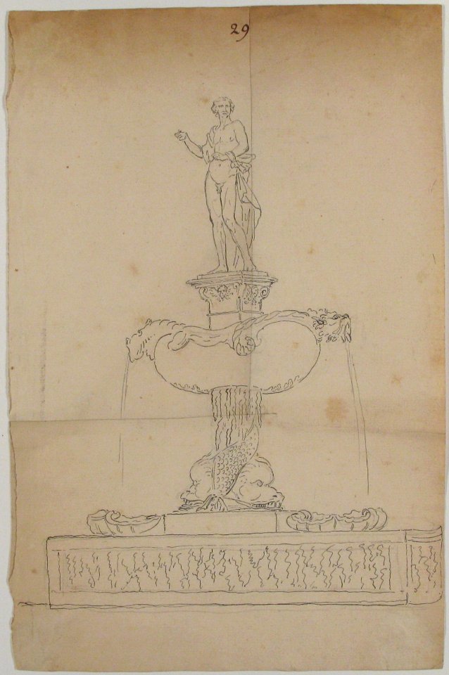 Sketch of Fountain MET 63.712.40