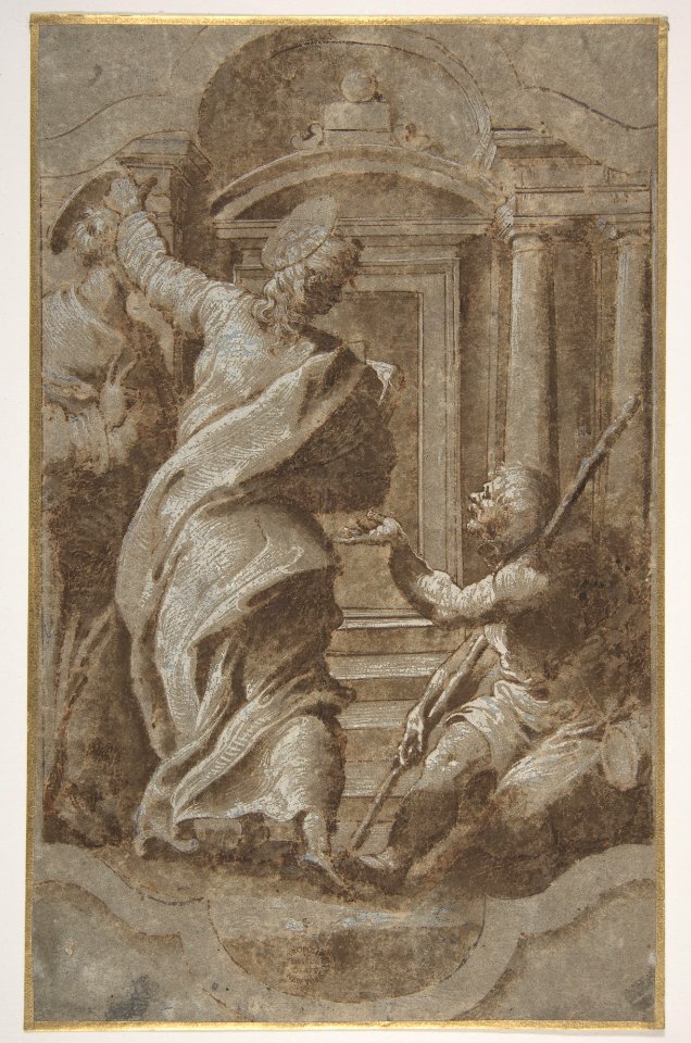 Saints Peter and John Healing a Cripple at the Gate of the Temple MET DP811059