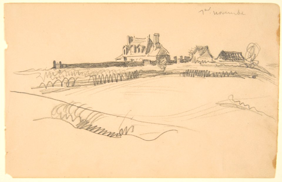 Sketchbook with views of Tours, France and its environs MET DP812987