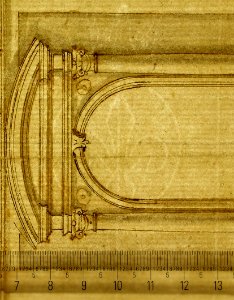 Santa Maria in Vallicella, elevation; plan (recto) blank (verso) MET sf49 92 85-watermark