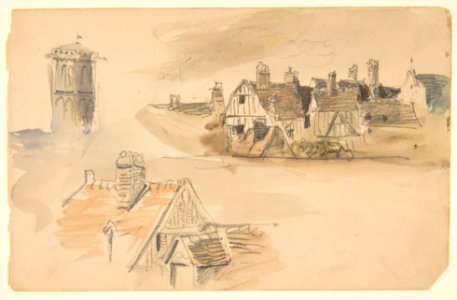 Sketchbook with views of Tours, France and its environs MET DP812983