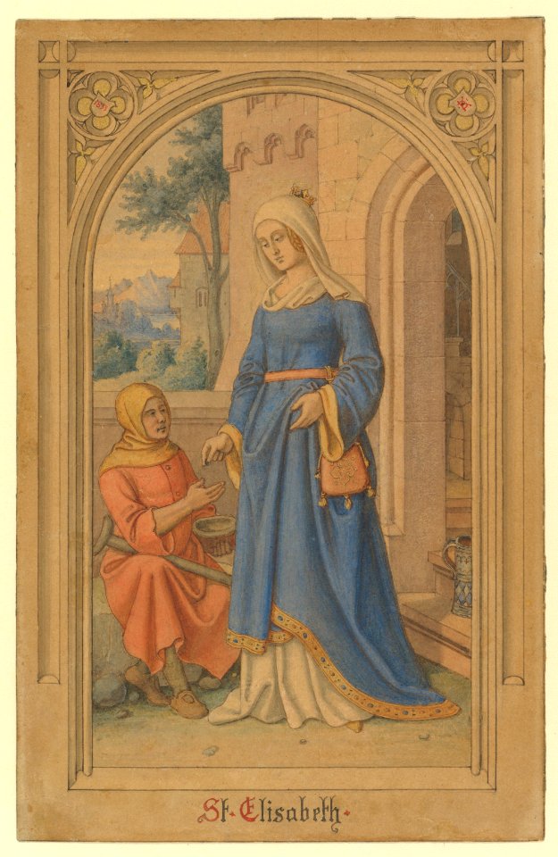 Saint Elizabeth of Thuringia Giving Alms MET DP821581