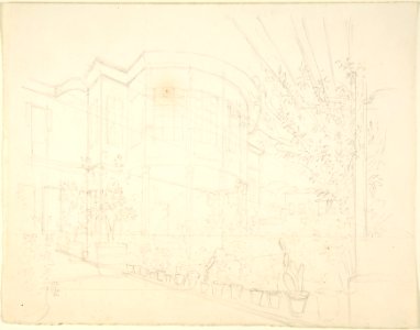 Sketch of Building and Garden MET DP804335