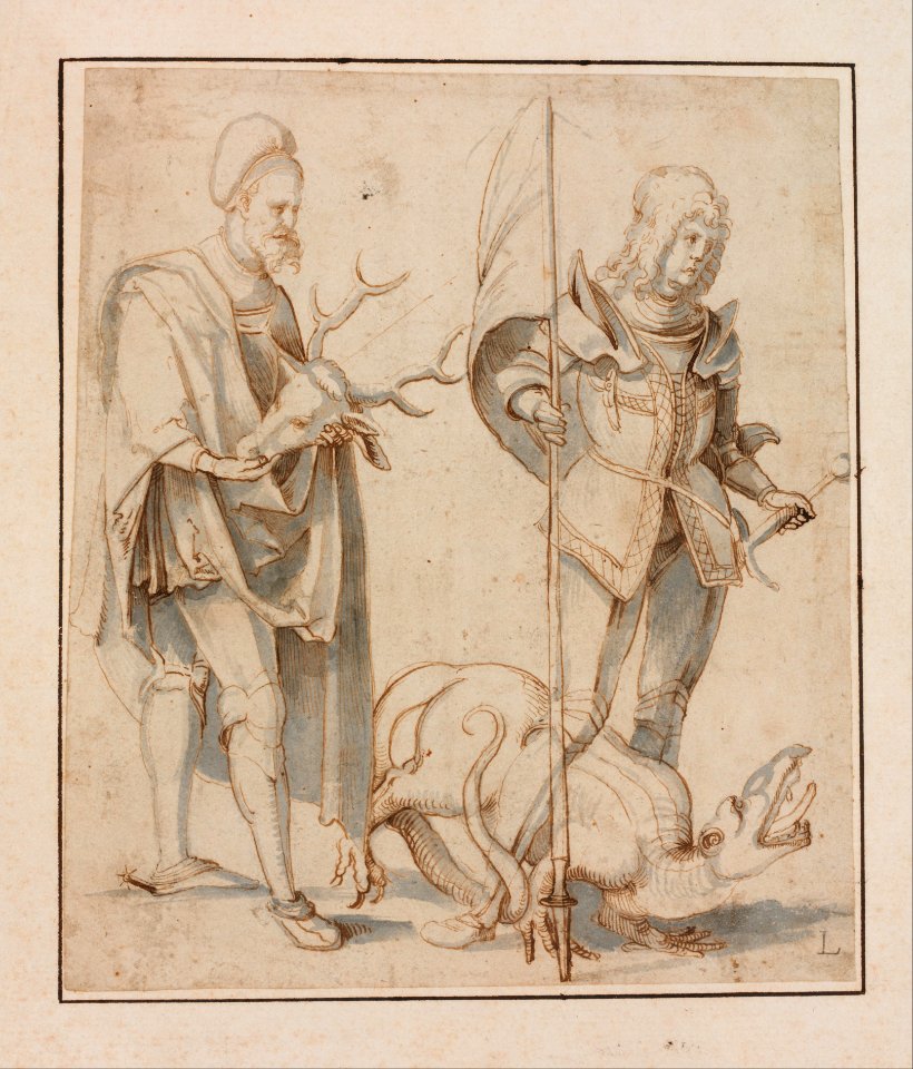 Saint Eustace and Saint George MET DP152909