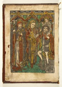 Saints Anthony, Sebastian and Christopher MET DP813569