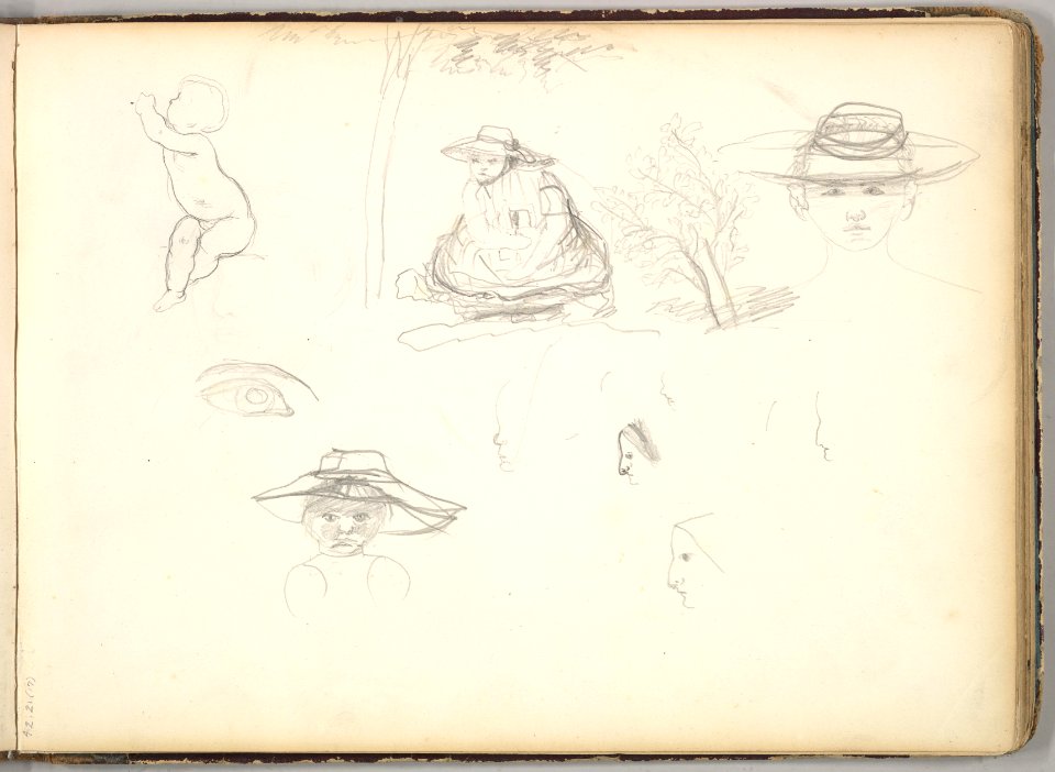 Sketches of Figures (in Sketch Book With Twenty-six Sketches) MET DP826437