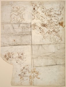 Sketches for Compositions and Groups of Figures (recto and verso) MET DP830242