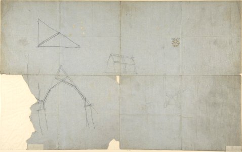 Sketches for an Ecclesiastical Stall (recto and verso) MET DP804844