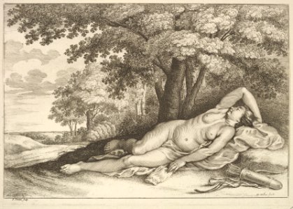 Sleeping figure of Diana the huntress MET DP822914