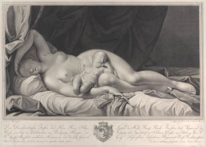 Sleeping Venus with Cupid in her lap Met DP885680
