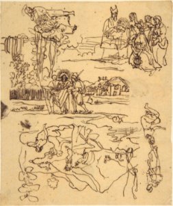 Sketches for Biblical Scenes MET DP805524