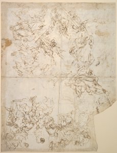 Sketches for Compositions and Groups of Figures (recto and verso) MET DP830243