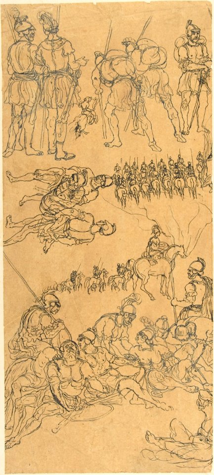 Sketches of Roman Soldiers MET DP805502