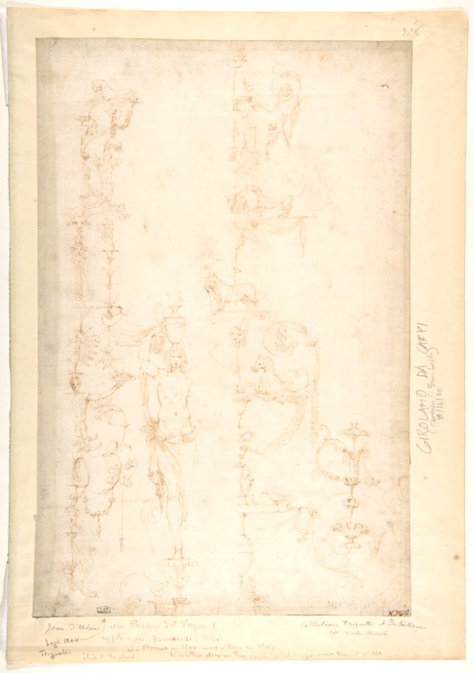 Sketches for Grotesque Wall Decorations. MET DP810061