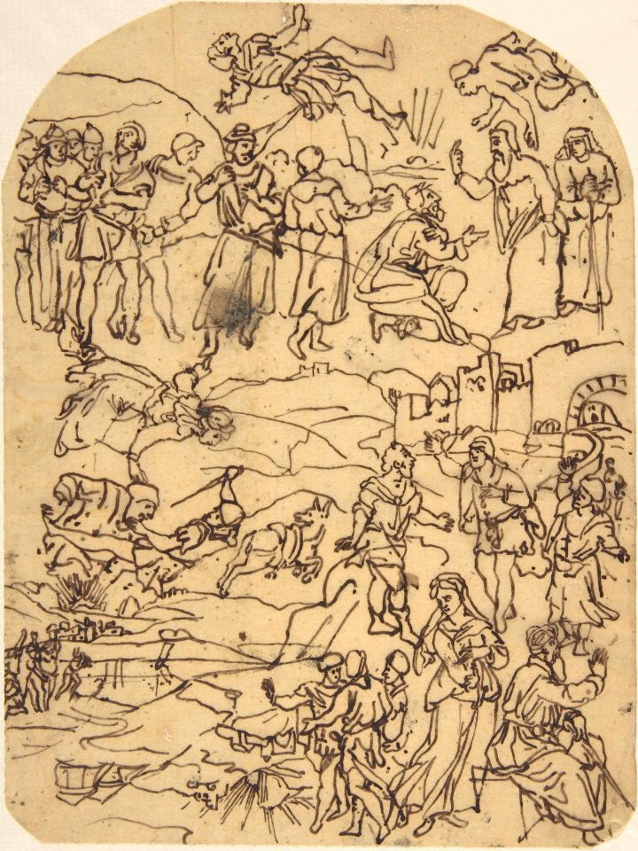 Sketches of Classical or Biblical Figures MET DP805527