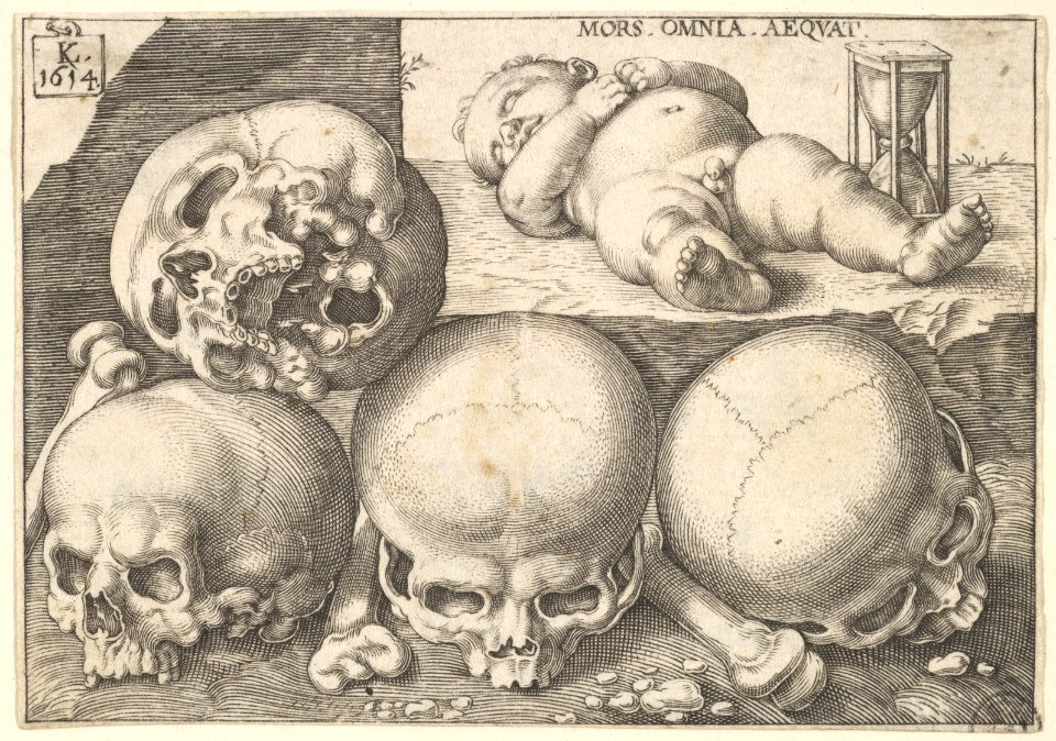 Sleeping Child with Four Skulls (reverse copy) MET DP828653
