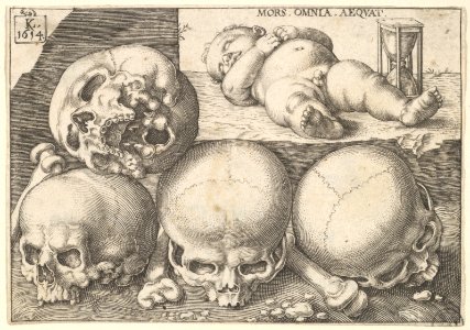 Sleeping Child with Four Skulls (reverse copy) MET DP828653