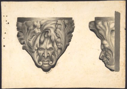 Sketches of Carved Medieval Bosses MET DP801158