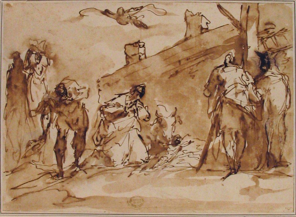 Sketch for Adoration of the Kings MET 80.3.448
