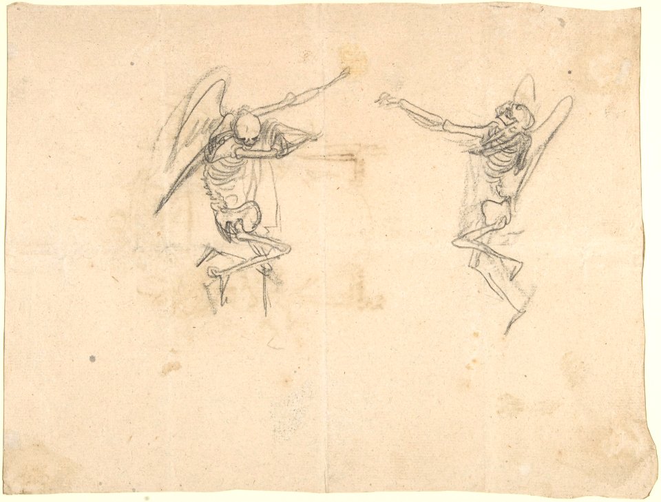 Sketches for a Wall Tomb with Skeletons MET DP807878