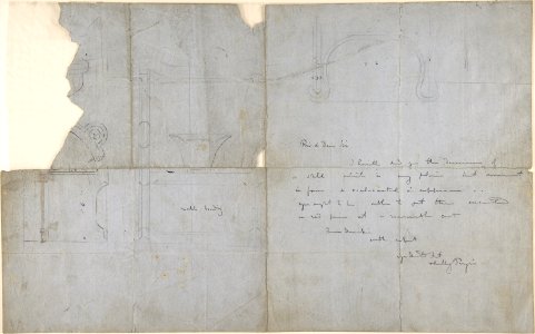 Sketches for an Ecclesiastical Stall (recto and verso) MET DP804886