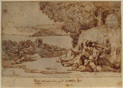 Sleep- sketch for the painting, now in the museum at Lille MET 10.45.19