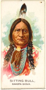 Sitting Bull, Dakota Sioux, from the American Indian Chiefs series (N2) for Allen & Ginter Cigarettes Brands MET DP827996