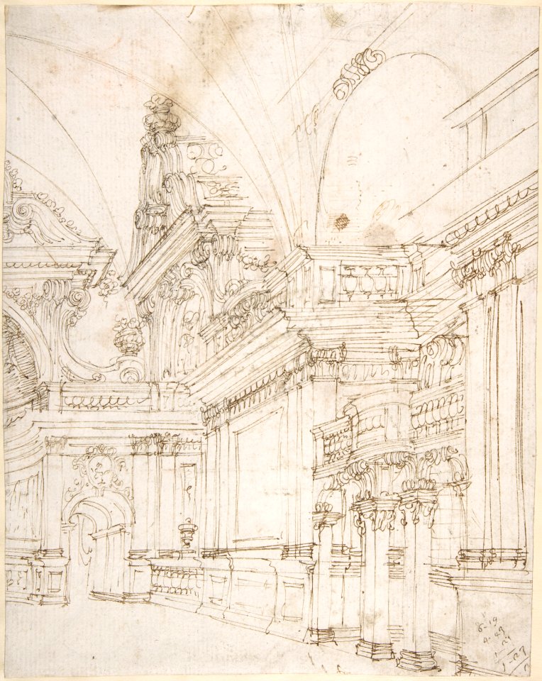 Sketch of a Palace Interior. MET DP808012