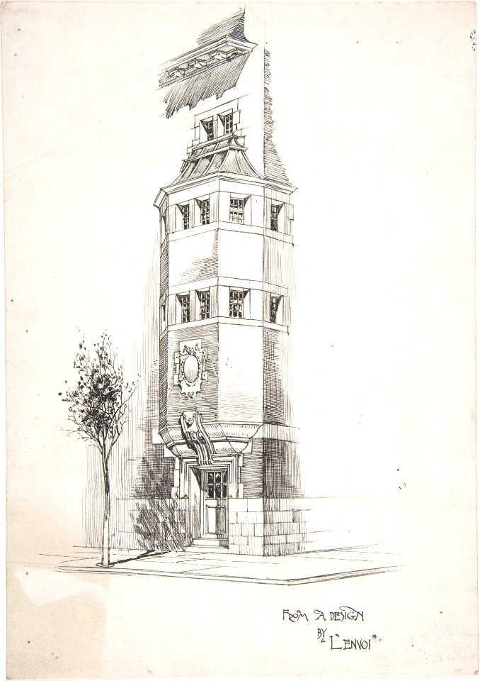 Sketch for an architectural magazine MET DP806213