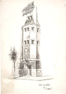 Sketch for an architectural magazine MET DP806213