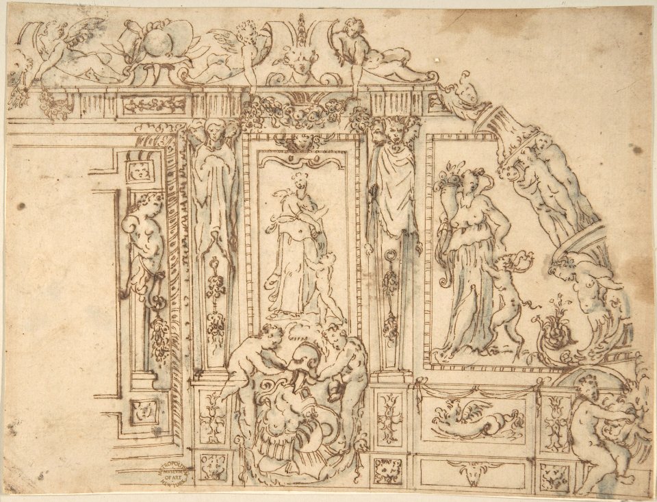 Sketch for Wall Decoration MET DP801876
