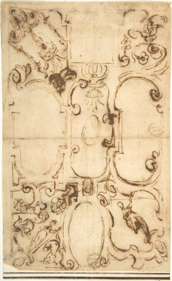 Sketch for Ceiling Decoration MET DP801887