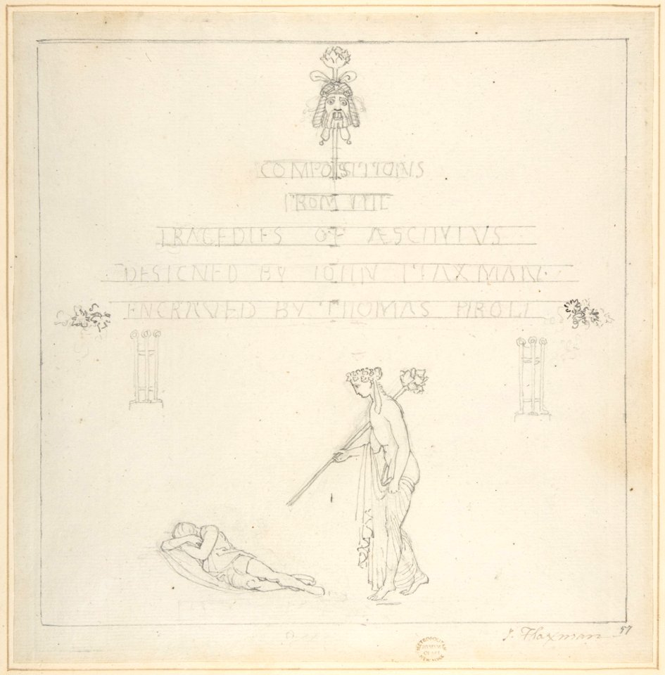 Sketch for the Title Page of an Edition of Aeschylus MET DP804223