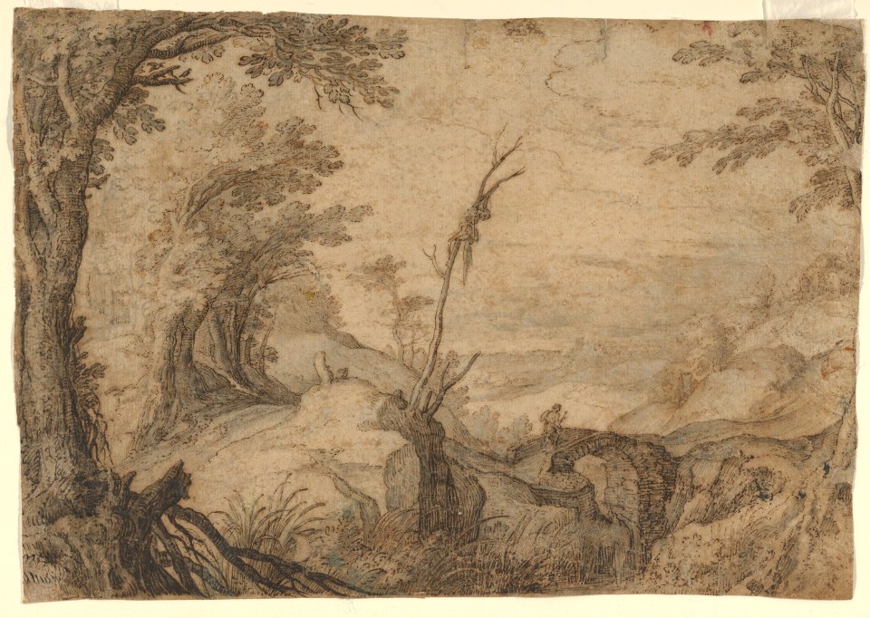 Skeleton Hanging from a Tree in a Landscape MET DP836121