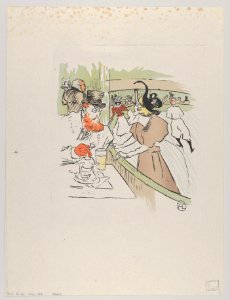 Skating, from Le Rire, No. 62, 11 January 1896 MET DP835489