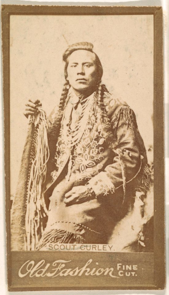 Scout Curley, from the Indian Chiefs series (N681) promoting Old Fashion Fine Cut Tobacco MET DPB870030