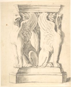 Sketch of a Classical Pedestal with Griffins MET DP804419