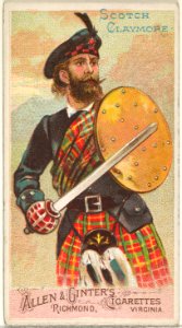 Scotch Claymore, from the Arms of All Nations series (N3) for Allen & Ginter Cigarettes Brands MET DP828668