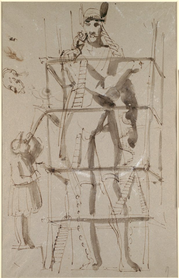 Sculptor at Work on a Colossal Statue MET DP104249