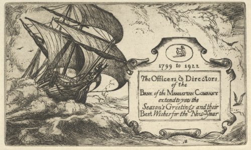 Season's Greetings from the Officers and Directors of the Bank of Manhattan Company MET DP846876